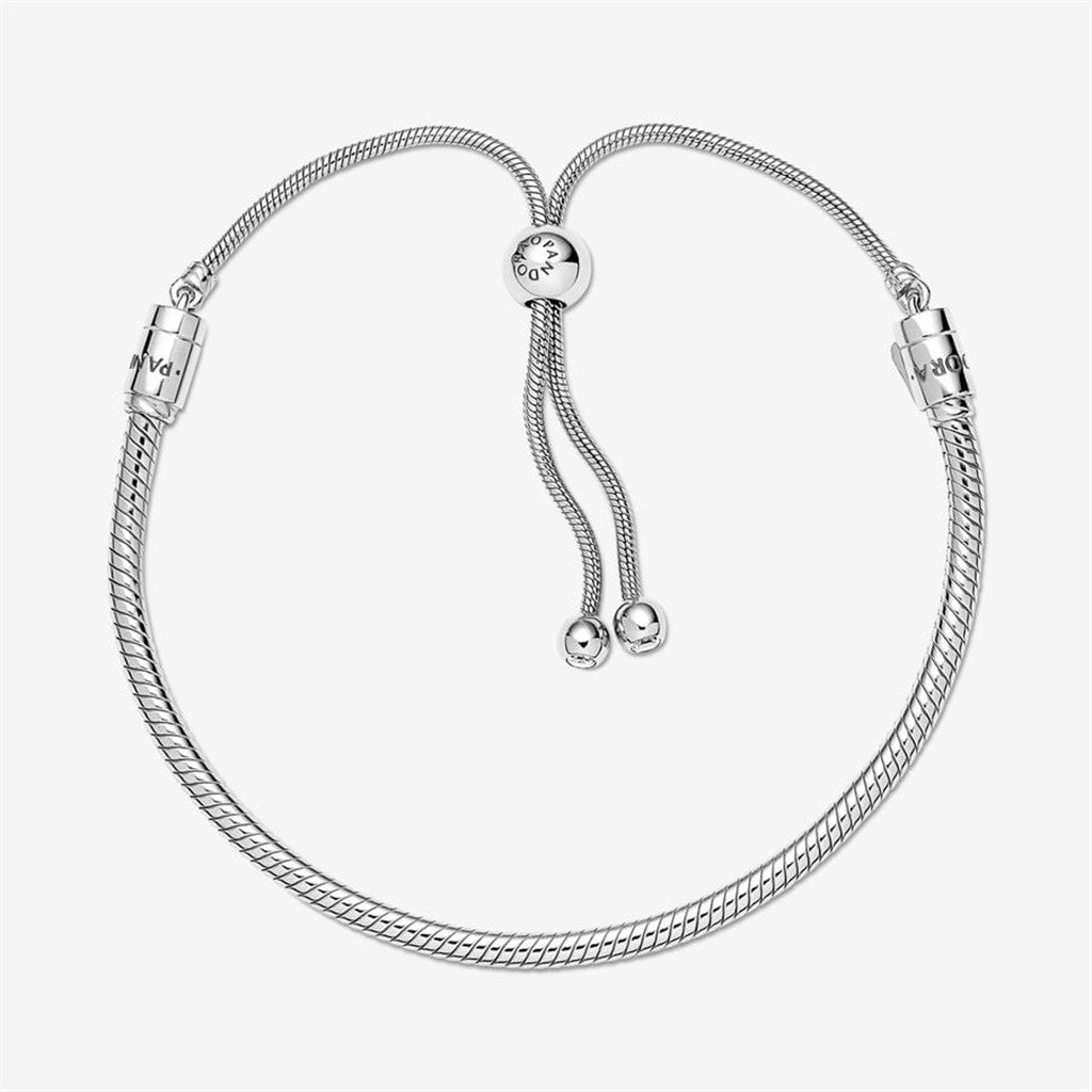 Pandora Moments Snake Chain Slider Bracelet Size 2