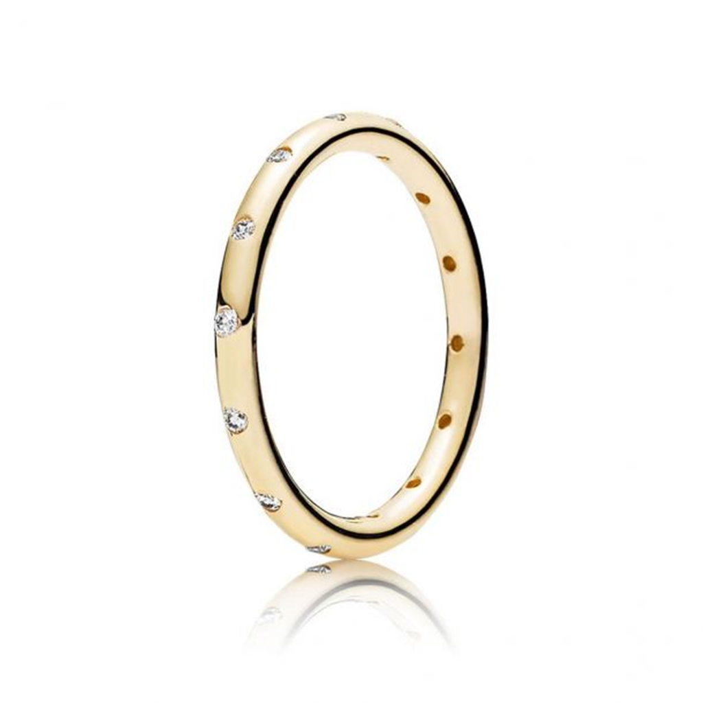 Pandora Timeless 14K Gold Droplets Ring Size 7