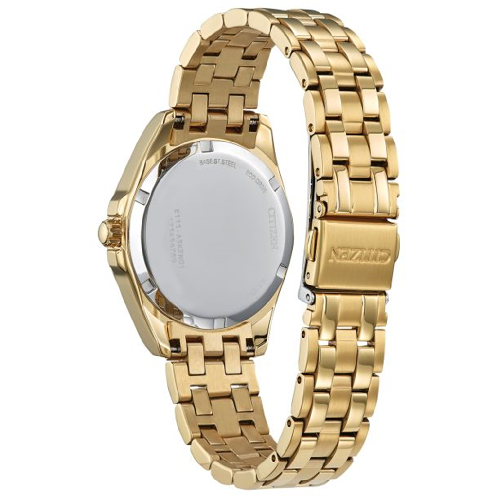 Citizen Ladies Eco-Drive Classic Peyten Champagne Dial Gold-Tone Watch