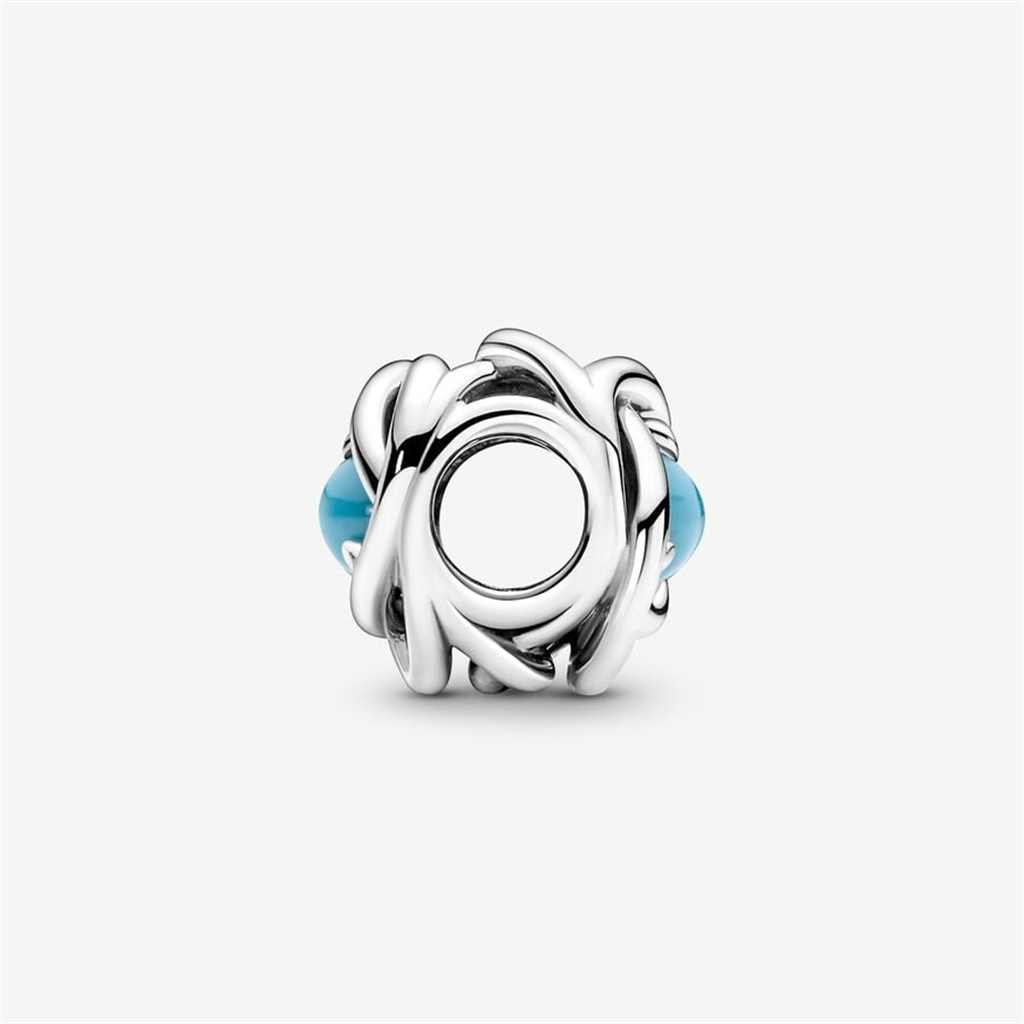 Pandora Moments December Turquoise Blue Eternity Circle Charm