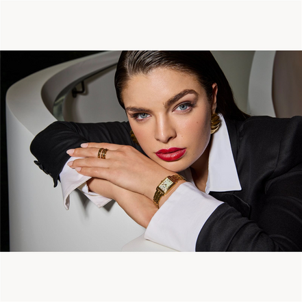 Bulova Sutton Mother-of-Pearl Dial Gold-Tone Stainless Steel Bracelet Watch