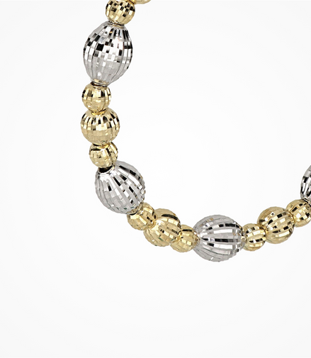 Desmos Two Tone Crystal Bloom 40" Hoop Earrings