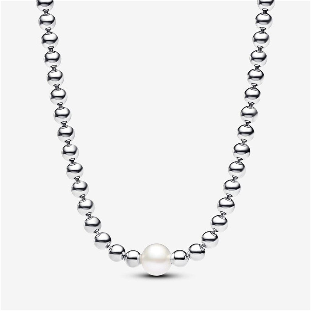 Pandora Timeless Treated Freshwater Cultured Pearl & Beads Collier Necklace
