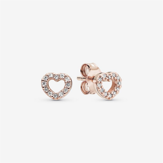 Pandora Moments Open Heart Stud Earrings