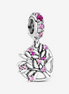 Pandora Moments Pink Heart Family Tree Dangle Charm