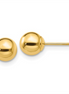 14K Yellow Gold Ball Stud Earrings