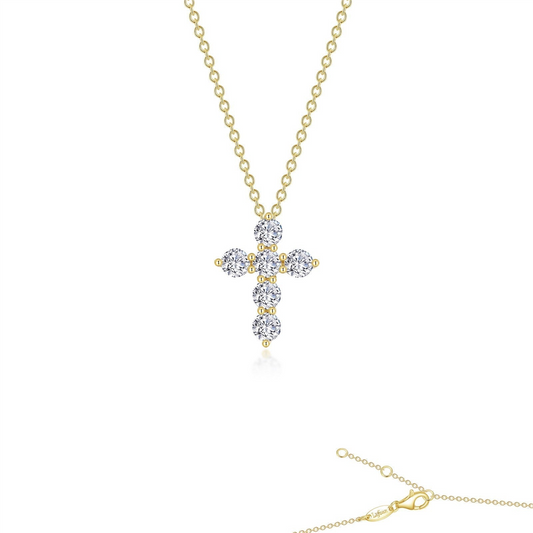 Lafonn 1.02 CTW Simulated Diamond Cross Pendant Necklace