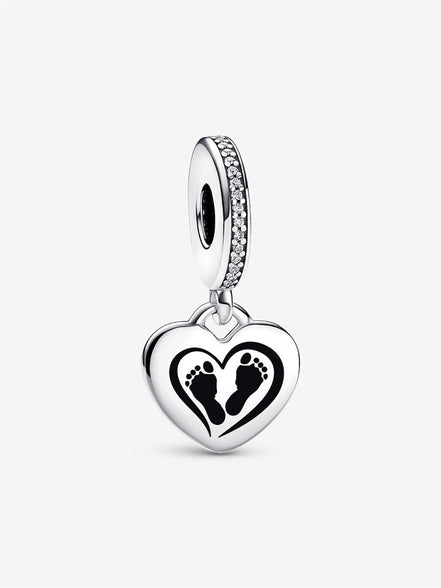 Baby Feet Engravable Dangle Charm