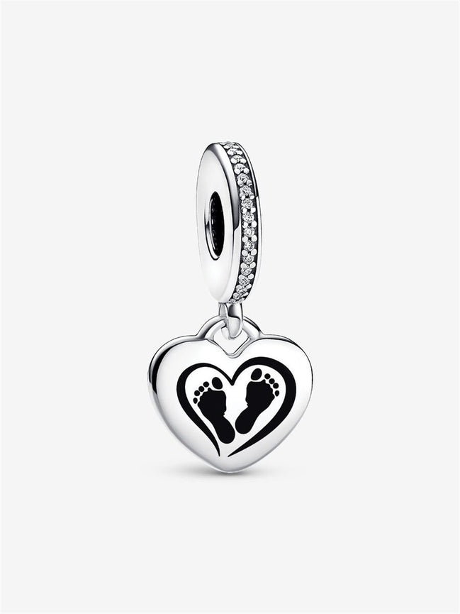 Baby Feet Engravable Dangle Charm