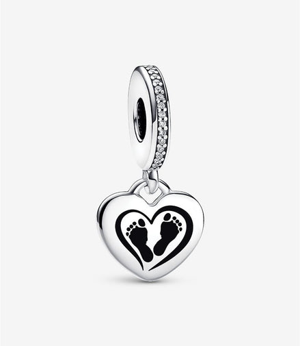 Baby Feet Engravable Dangle Charm