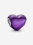 Pandora Moments Metallic Purple Heart Charm