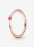 Pandora Timeless Pink Solitaire Ring Size 7.5