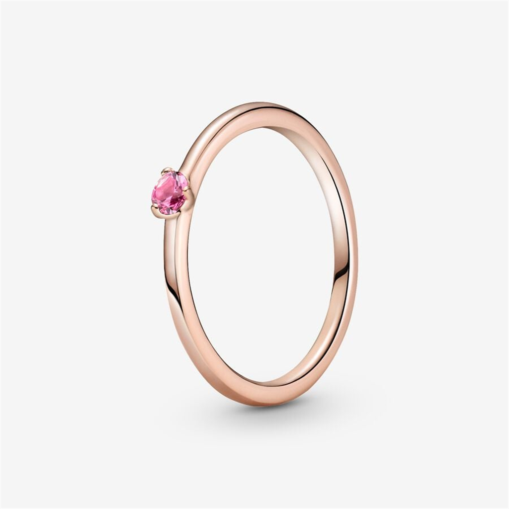Pandora Timeless Pink Solitaire Ring Size 7