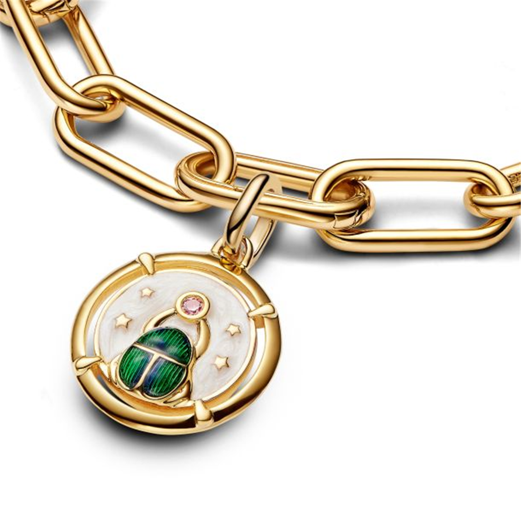 Pandora ME/Moments Scarab Beetle Gold-Plated Medallion Charm