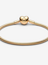 Pandora Moments Heart Clasp Snake Chain Bracelet Size 18