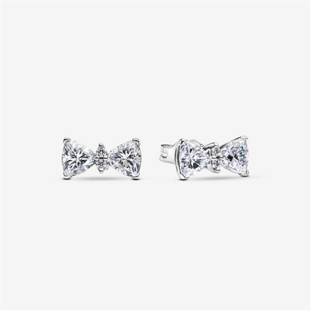 Pandora Timeless Sparkling Bow Stud Earrings
