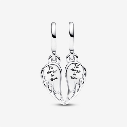 Pandora Moments Sparkling Splitable Angel Wings Dangle Charm