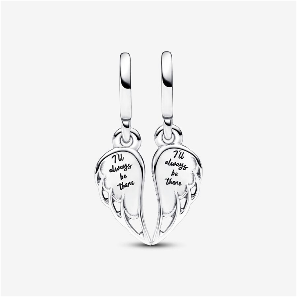 Pandora Moments Sparkling Splitable Angel Wings Dangle Charm