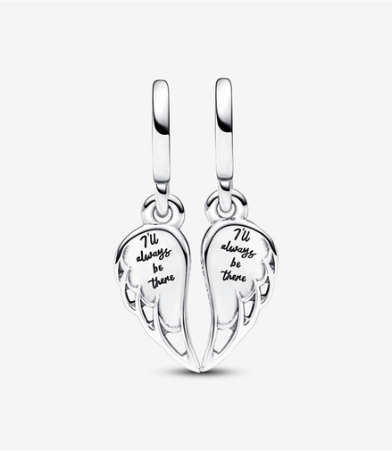 Pandora Moments Sparkling Splitable Angel Wings Dangle Charm