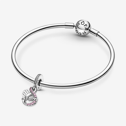 Pandora Moments Mom Infinity Pavé Double Dangle Charm