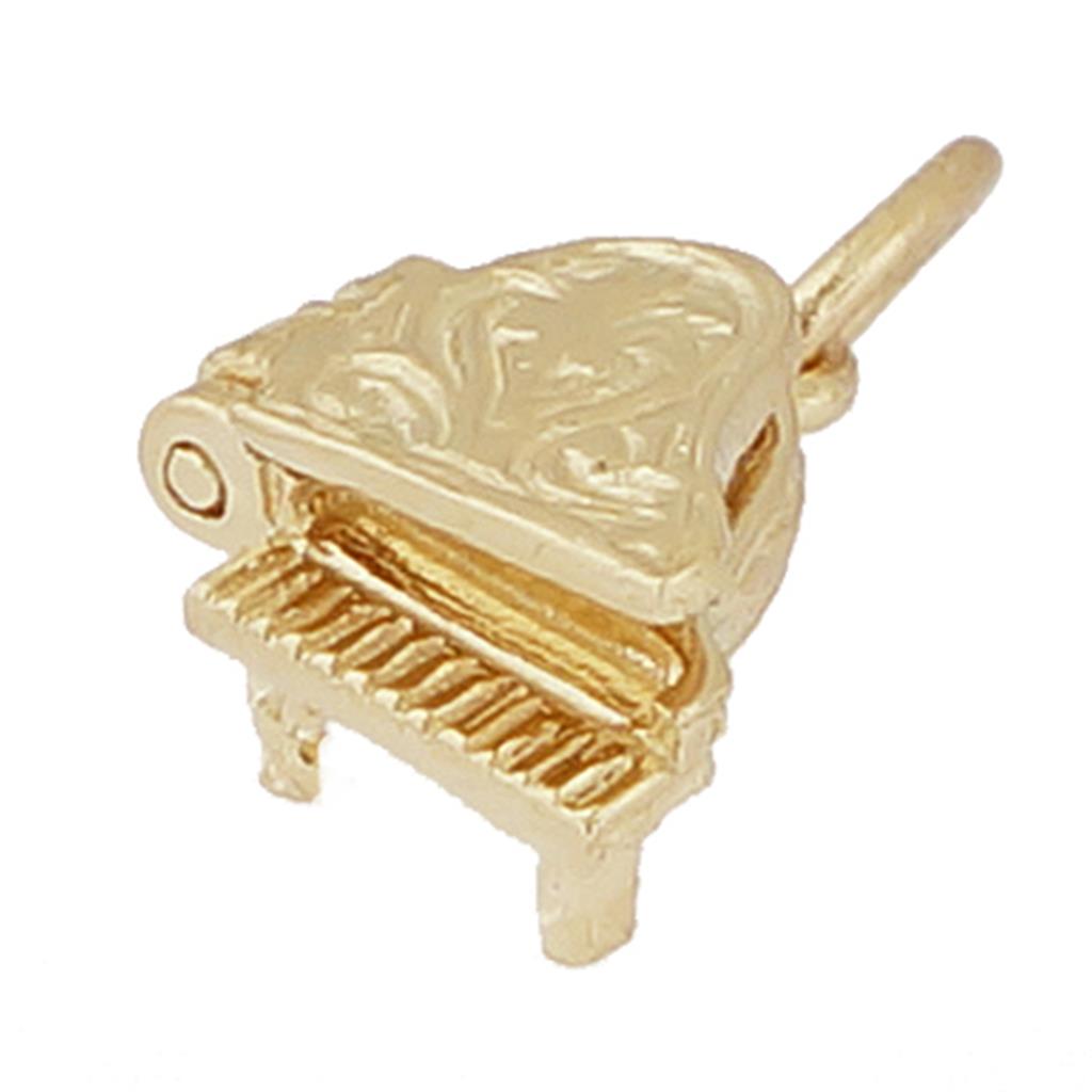 14K Piano Gold Charm