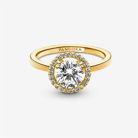 Pandora Timeless Sparkling Round Halo Ring Size 5