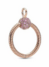 Pandora Moments Rose Small Pavé O Pendant