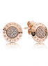 Pandora Signarture Sparkling Pandora Logo Stud Earrings
