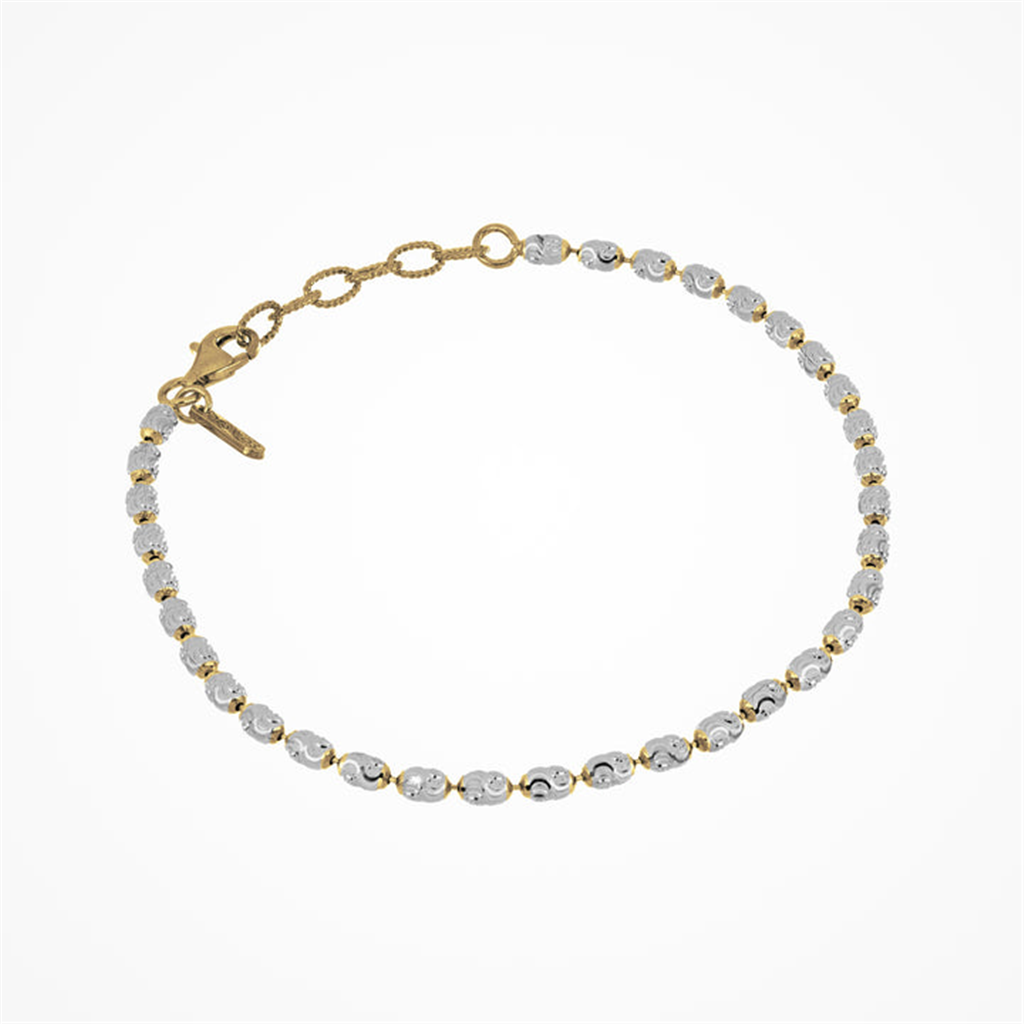 Desmos Two Tone Rice Bracelet 7.25