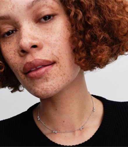 Pandora Bow Station Chain Necklace