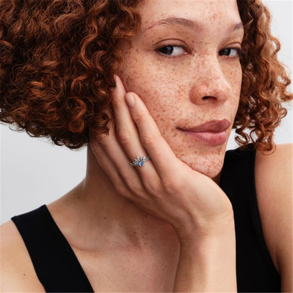 Pandora Disney Frozen Queen Elsa Tiara Ring Size 7