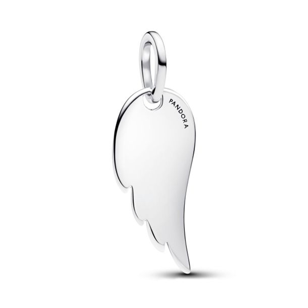 Pandora Engravable Angel Wing Tag Pendant