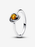 Pandora Moments November Honey Eternity Circle Ring Size 7.5