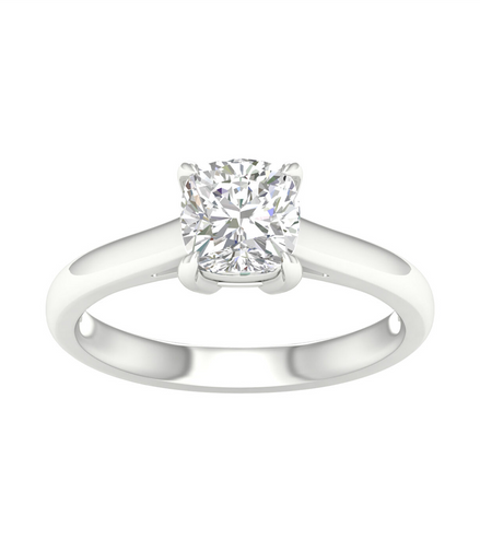 Revelation14K Gold 1.23 CT Cushion Shape Lab Grown Diamond Engagement Ring
