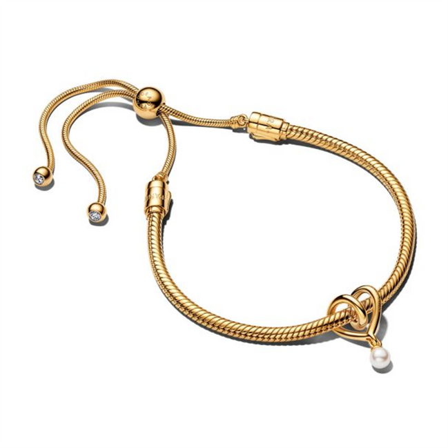 Pandora Golden Heart Bracelet Gift Set