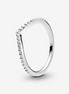 Pandora Timeless Beaded Wishbone Ring Size 7.5