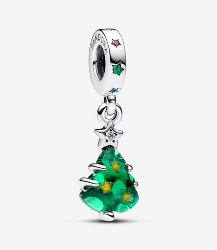 Pandora Moments Sparkling Christmas Tree Dangle Charm