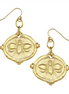 Susan Shaw Bee Intaglio Dangle Earrings