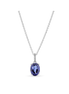 Pandora Timeless Sparkling Blue Statement Halo Pendant Necklace