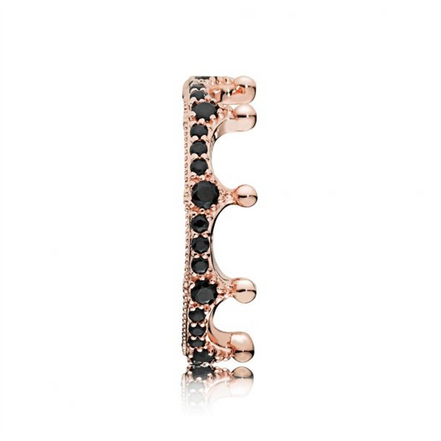 Pandora Moments Rose Enchanted Crown Ring Size 7