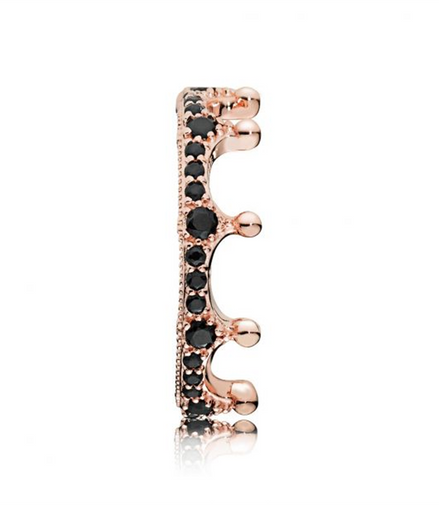 Pandora Moments Rose Enchanted Crown Ring Size 7