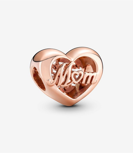 Pandora Moments Thank You Mom Heart Charm