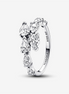 Pandora Timeless Sparkling Overlapping Band Ring Size 7