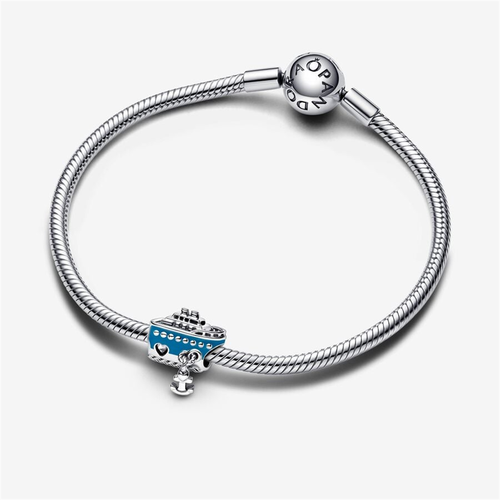Pandora Moments Anchored Cruise Ship Charm