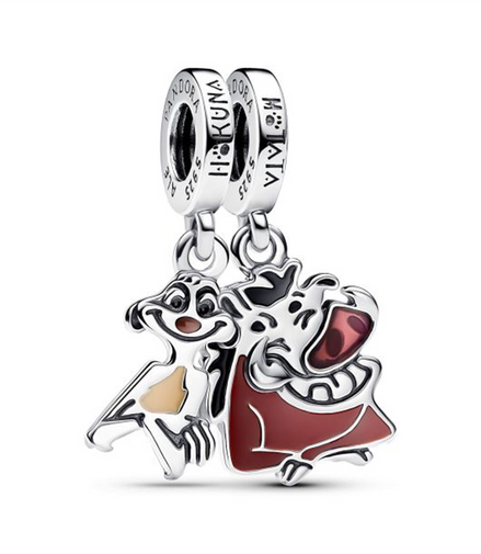 Pandora - Disney, The Lion King Timon & Pumbaa Splittable Dangle Charm