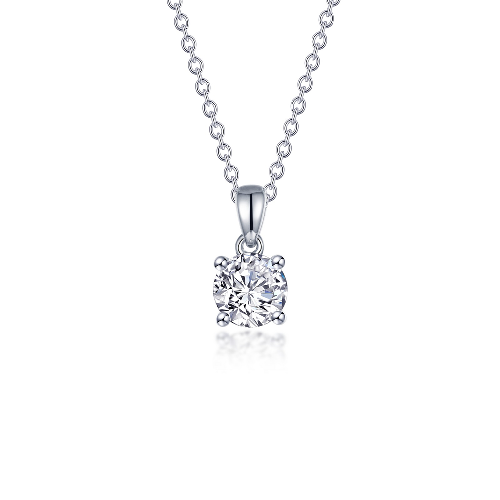 LaFonn 1.25 CTW Simulated Diamond 4 Prong Solitaire Necklace