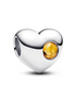Pandora Engravable Honey Stone Heart Charm