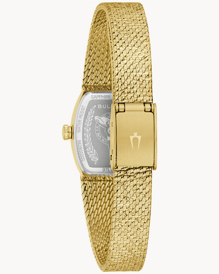 Bulova Ladies Classic Goddess Of Time Gold Plated Analog Watch