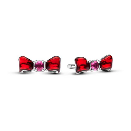 Pandora Disney Snow White Bow Stud Earrings