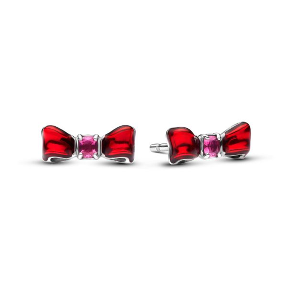 Pandora Disney Snow White Bow Stud Earrings